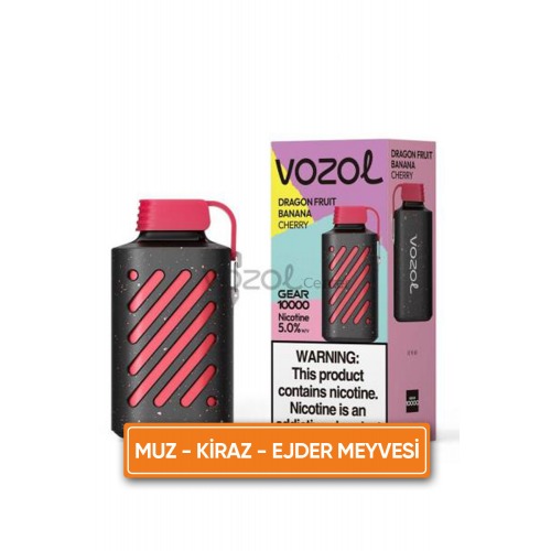 Vozol Gear 10000 Puff Dragon Fruit Banana Cherry